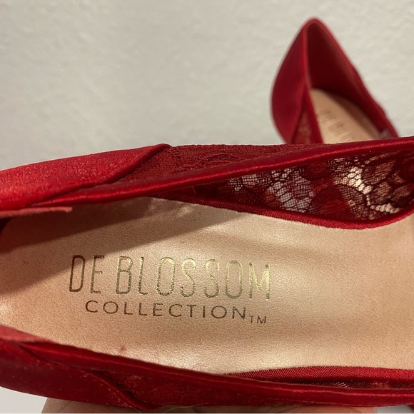 Red Lace Heels - Picture 8 of 9